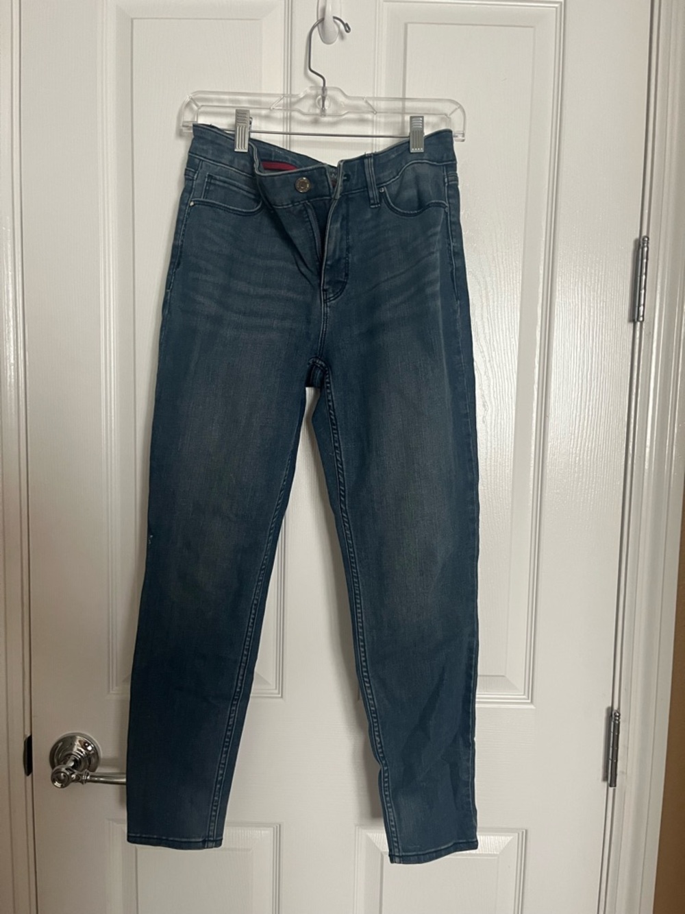 Classic Women's Skinny Ankle Dark Blue Jeans